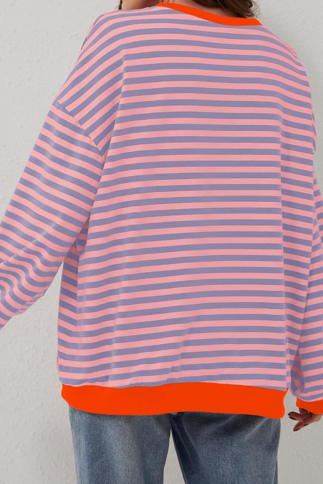 Daniela - Oversized Striped Long Sleeve Jumper