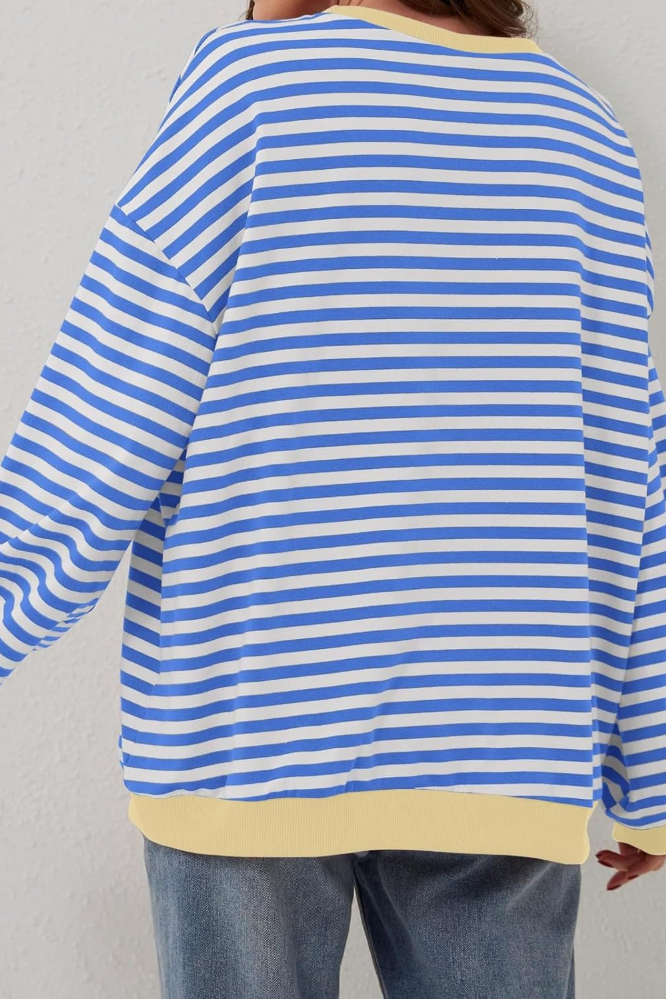 Daniela - Oversized Striped Long Sleeve Jumper