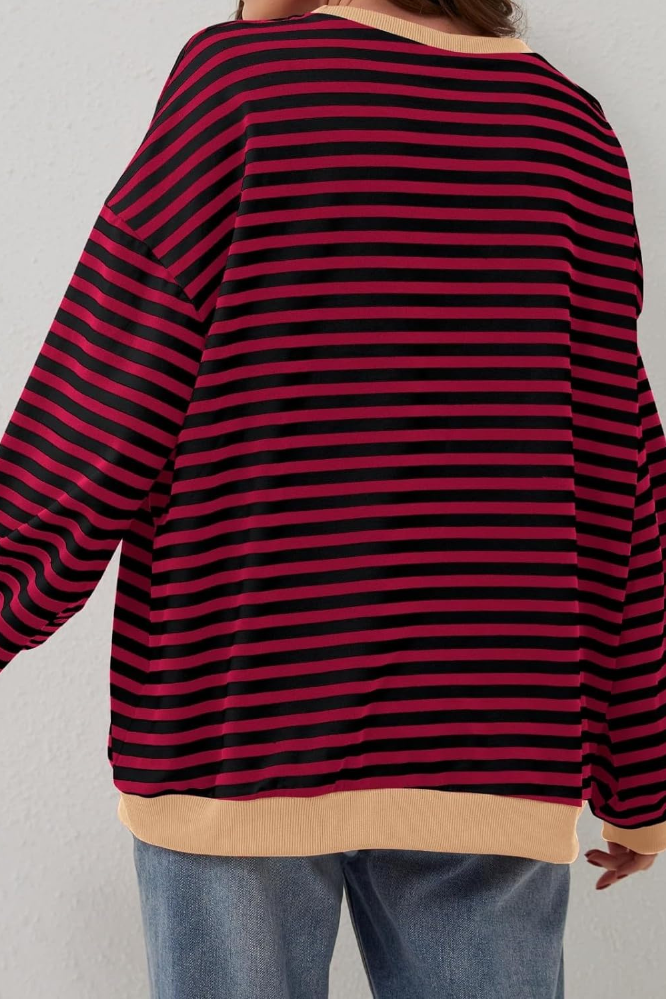 Daniela - Oversized Striped Long Sleeve Jumper