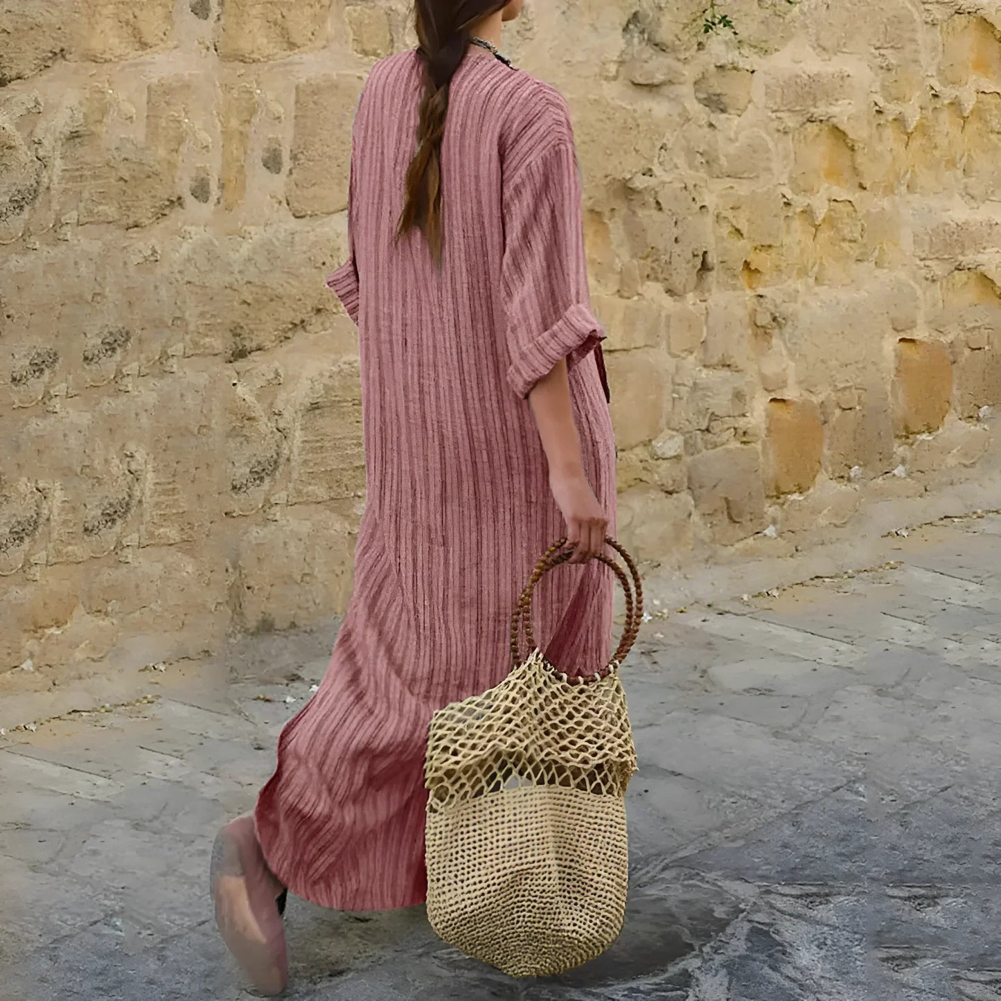 Odile™ | Cotton and Linen Robe