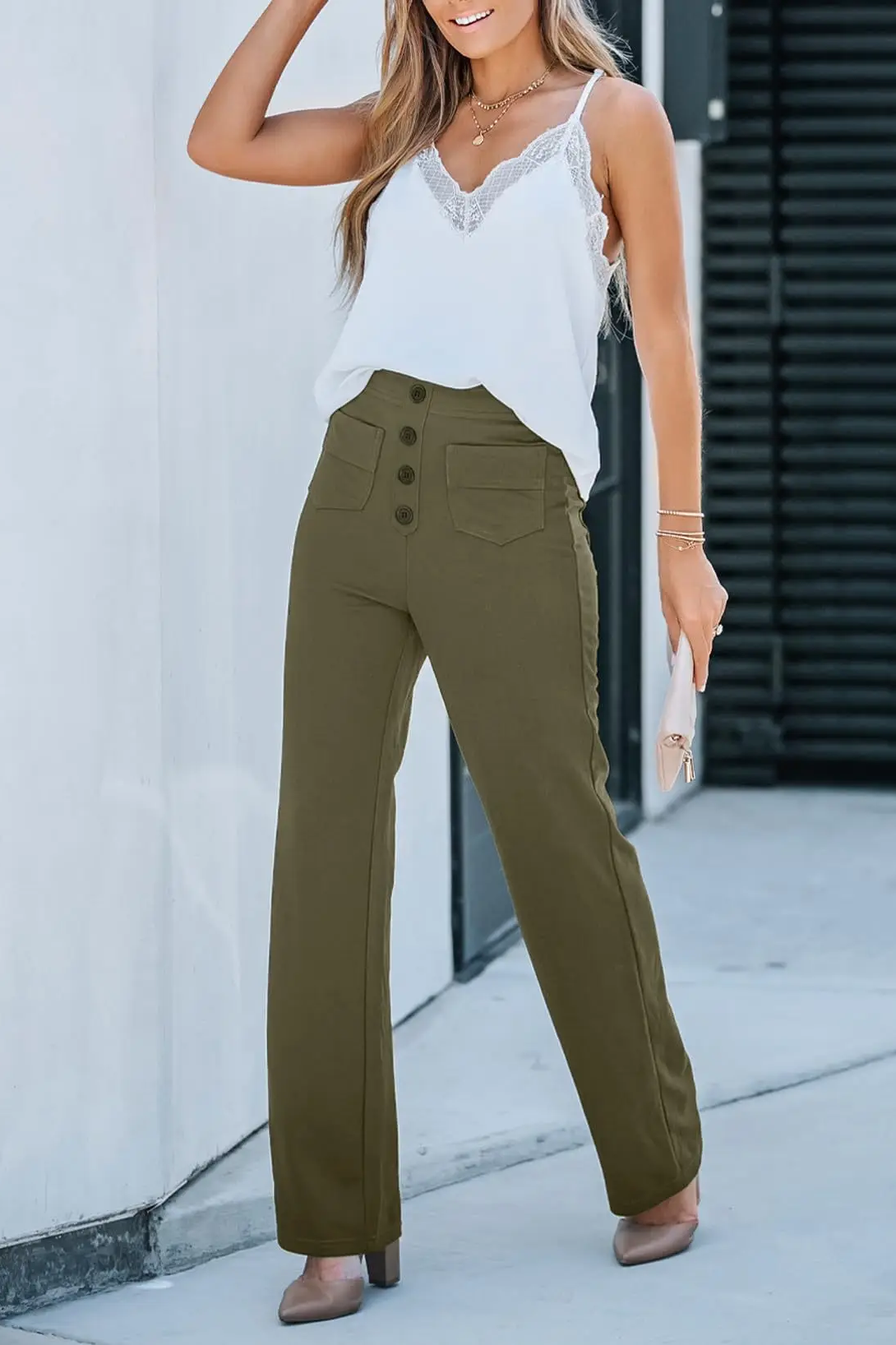 Casual Wide Leg Pants