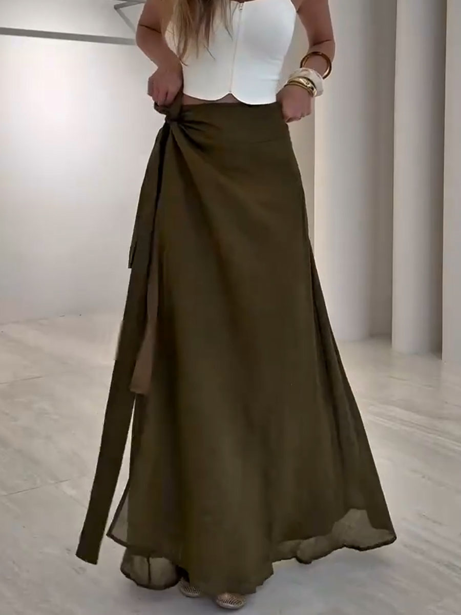 Arden™ – Flowing Wrap Maxi Skirt