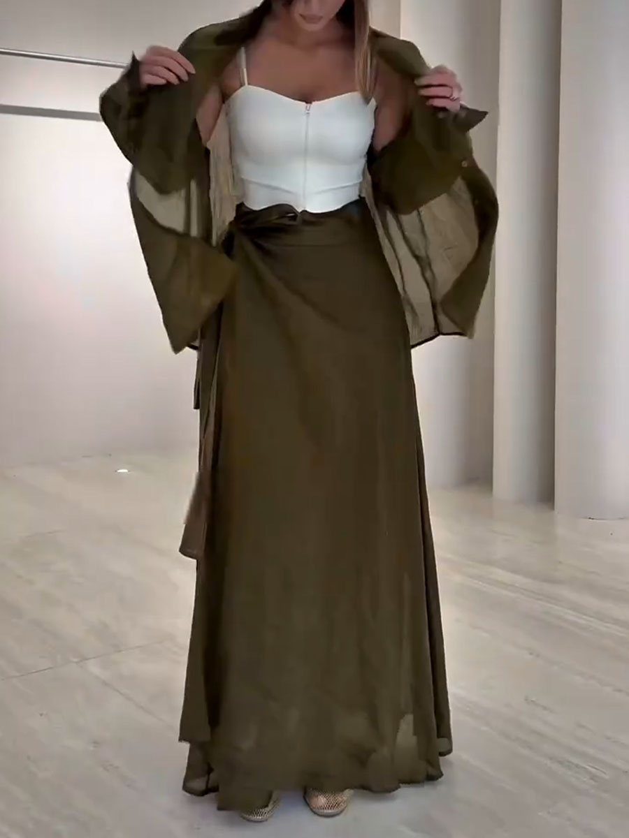 Arden™ – Flowing Wrap Maxi Skirt