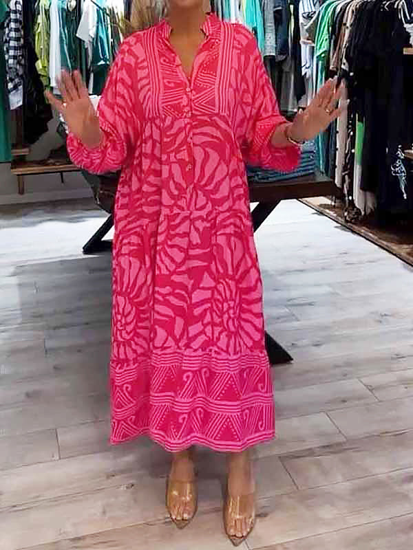 Mira | Printed V-neck Dress (Almost Sold Out)