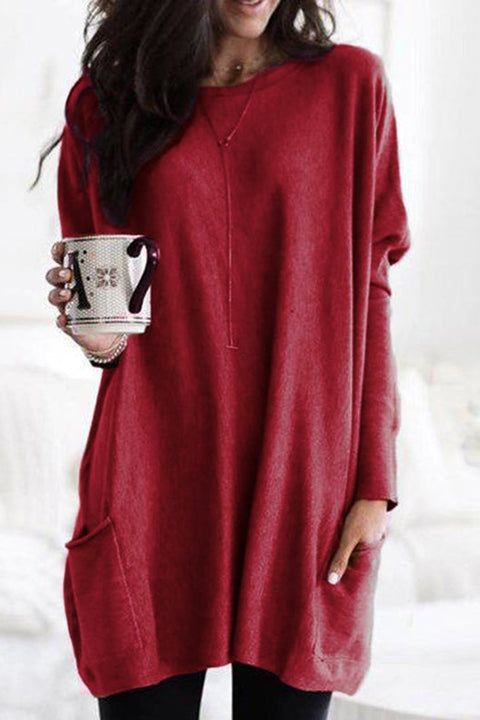 Maree - Oversized round neck jumper for women