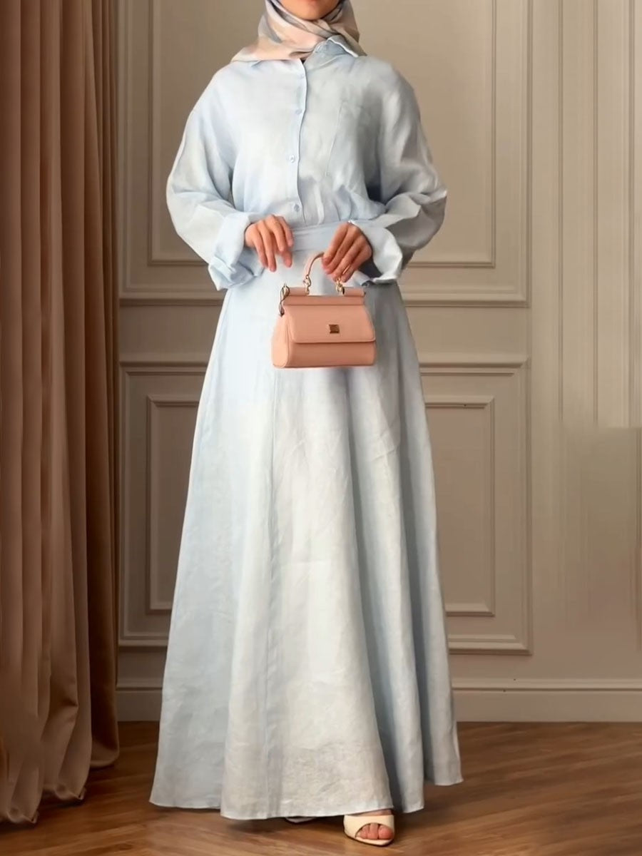 Aurelia™ – Refined Belted Maxi Dress