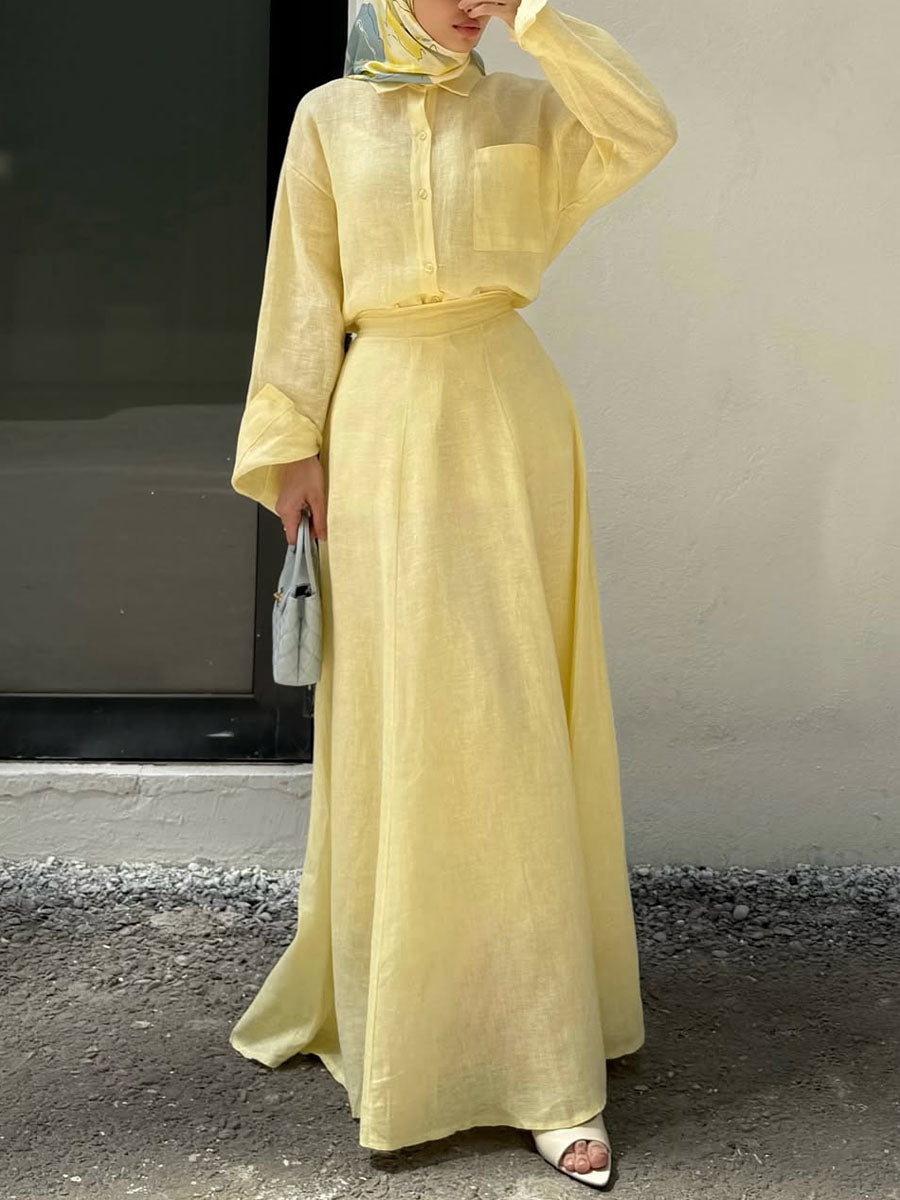 Aurelia™ – Refined Belted Maxi Dress