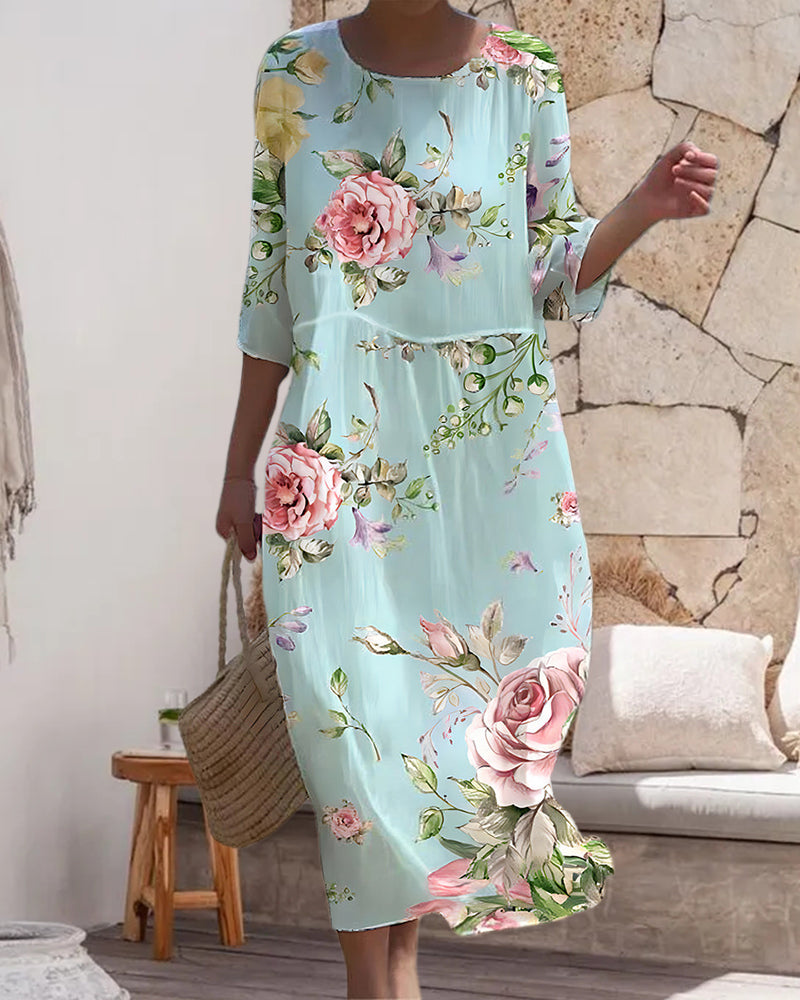 Mara™ | Elegant Floral Dress