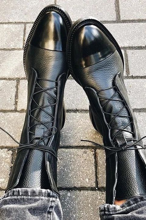 Signature Lace Up – Leather Boots
