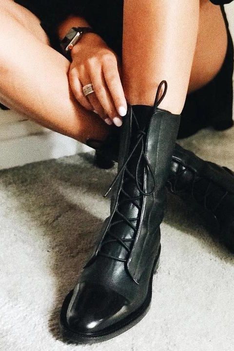 Signature Lace Up – Leather Boots