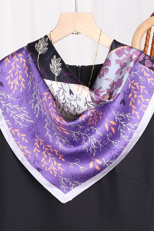 Violetta Scarf (100% Silk - 68 cm)