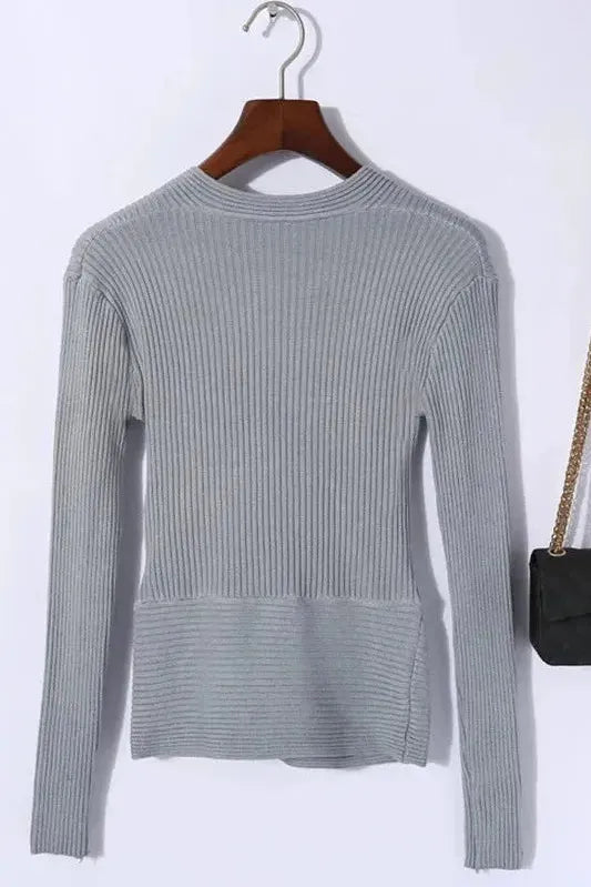 The Celina – Deep V Wrap Longsleeve