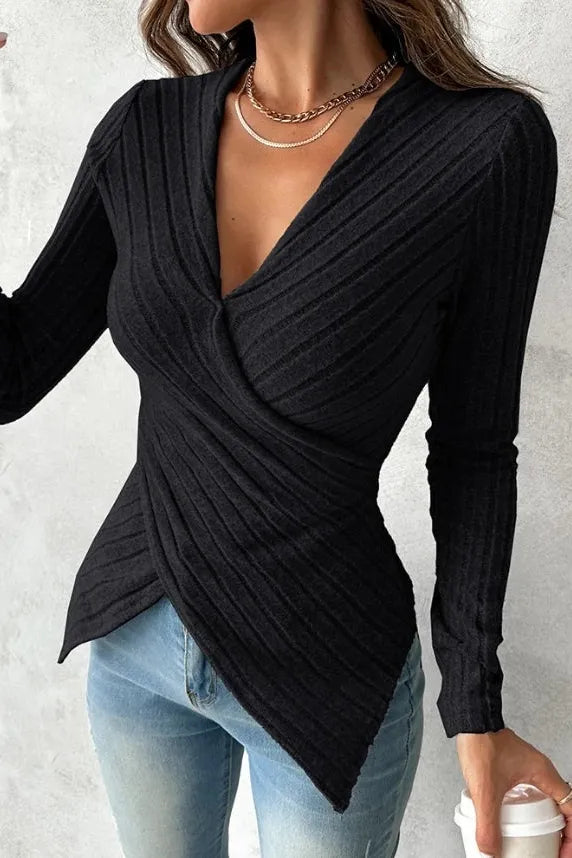 The Alina – Asymmetrical Wrap Longsleeve