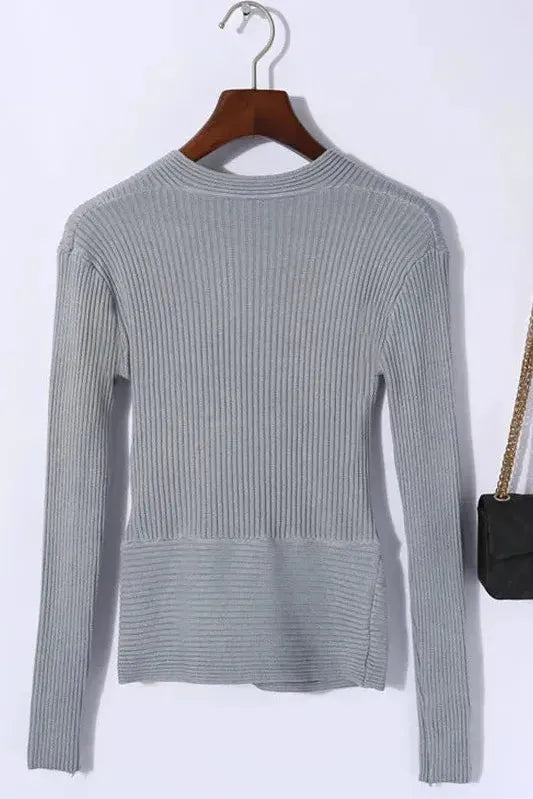 The Celina – Deep V Wrap Longsleeve