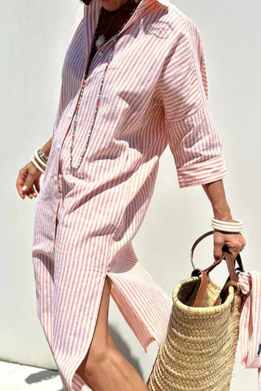 Rose Bay Stripe Shirt Dress