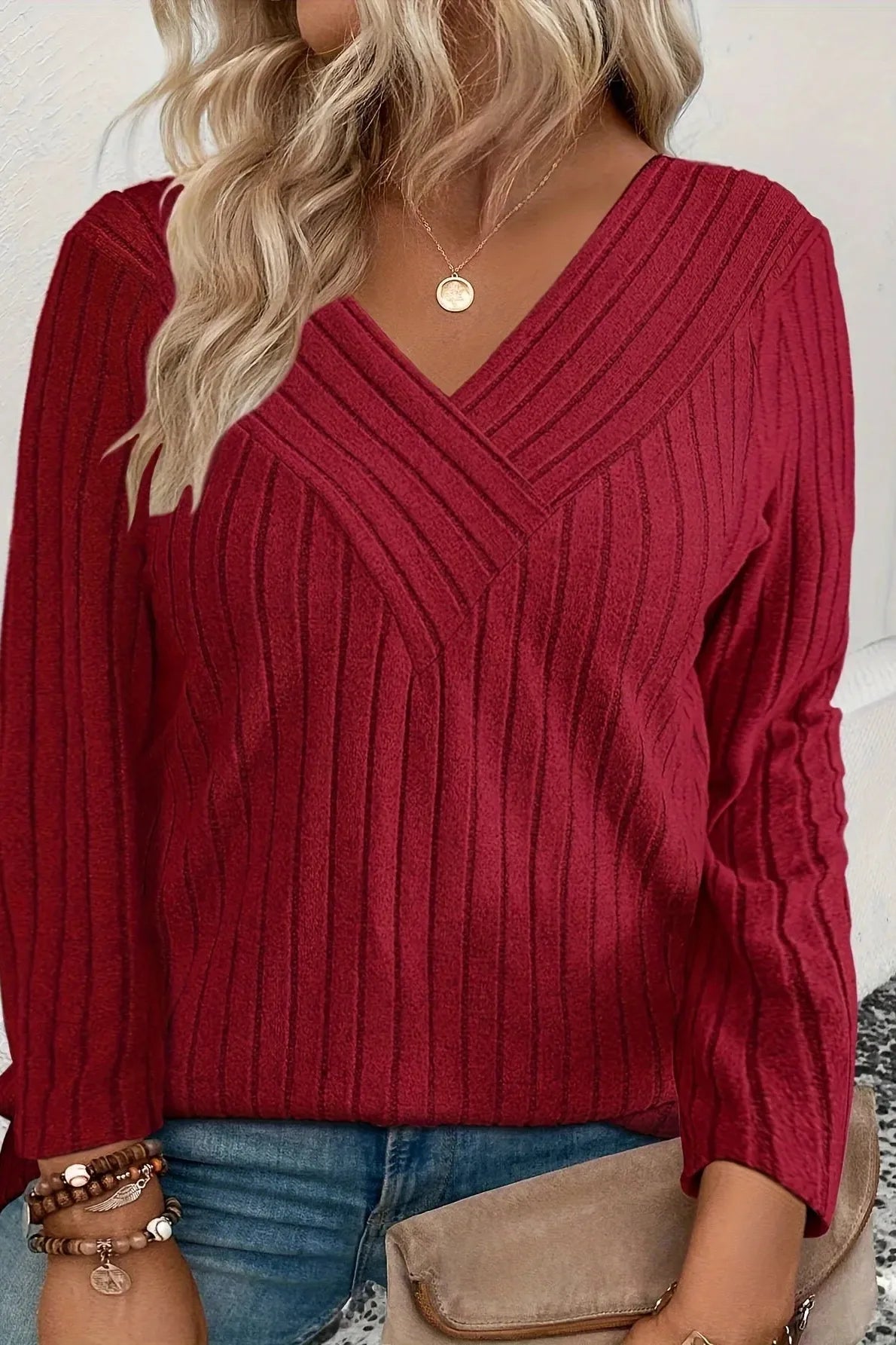 Elegant Casual - Plus Size Longsleeve