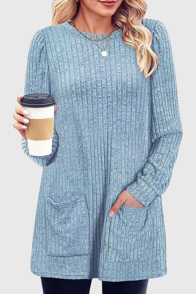 Meg - Oversized round neck jumper for women