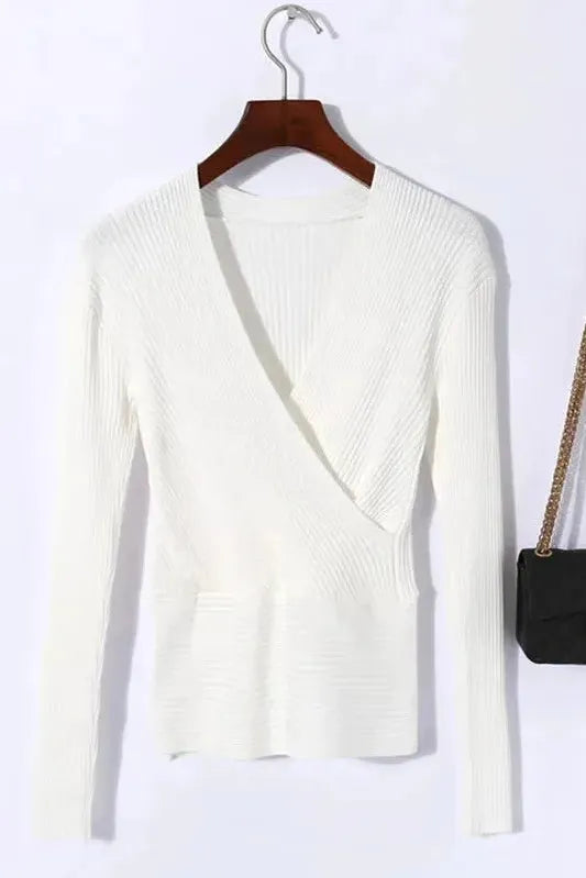 The Celina – Deep V Wrap Longsleeve