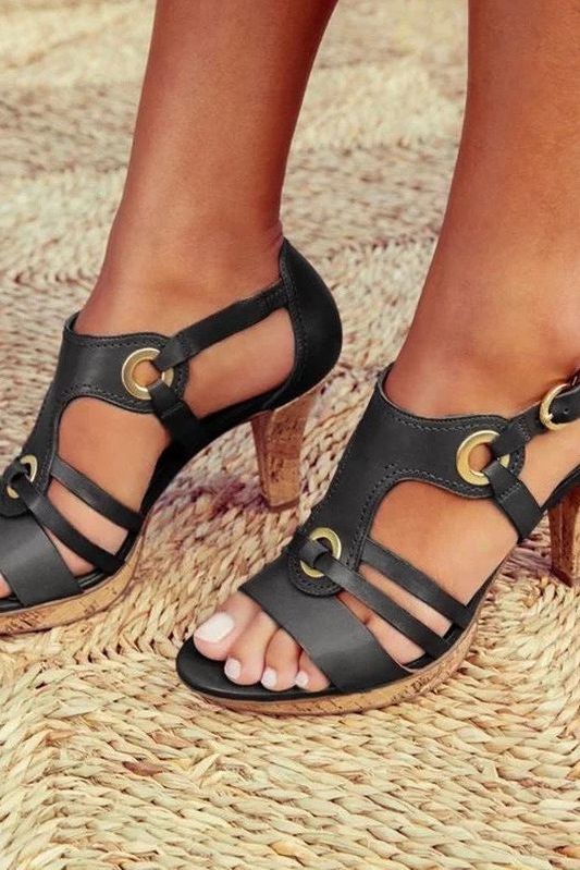 Aurelia - Chic Strappy Heeled Sandals