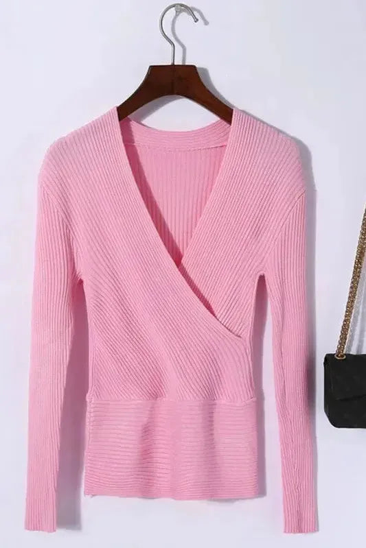 The Celina – Deep V Wrap Longsleeve