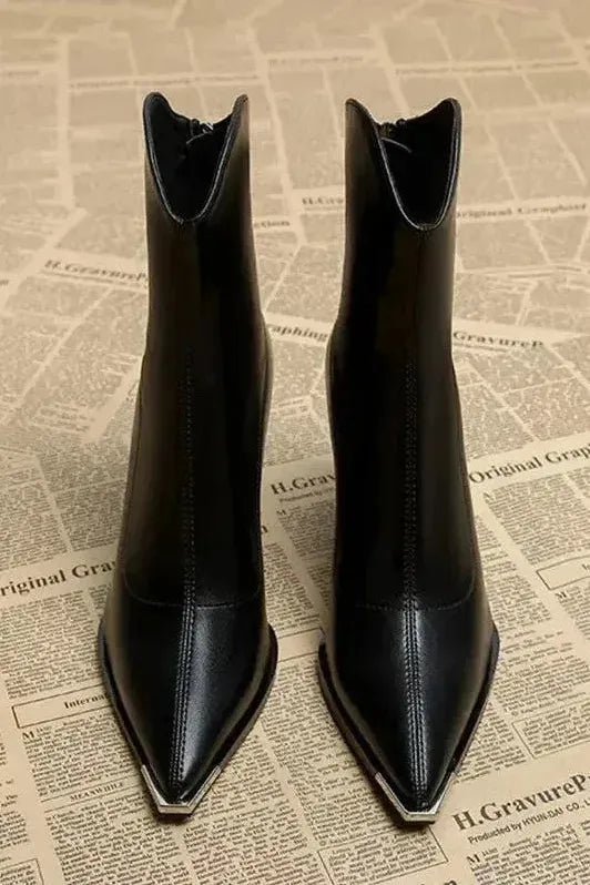 Classy Heel - Leather Boots