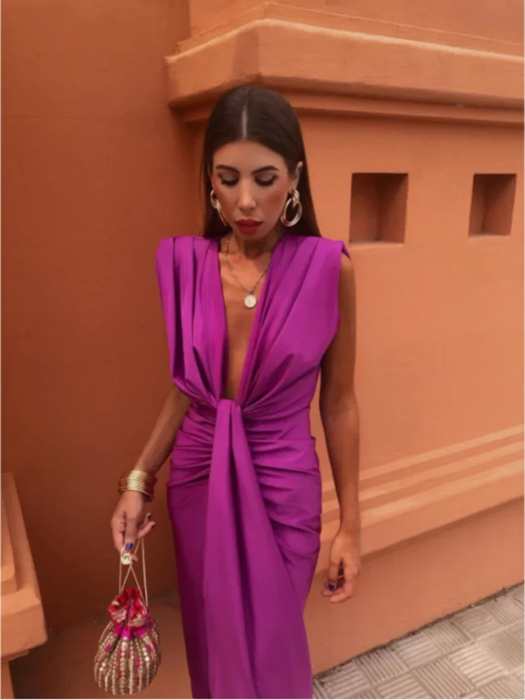 Moriah - Elegante Abito Plissè