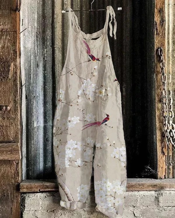 Émilie - Vintage Floral Jumpsuit