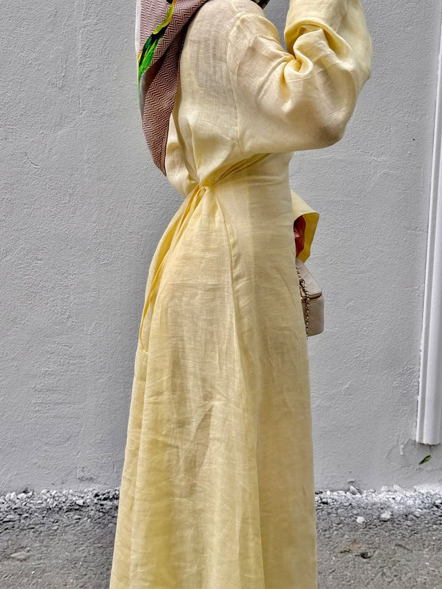 Aurelia™ – Refined Belted Maxi Dress