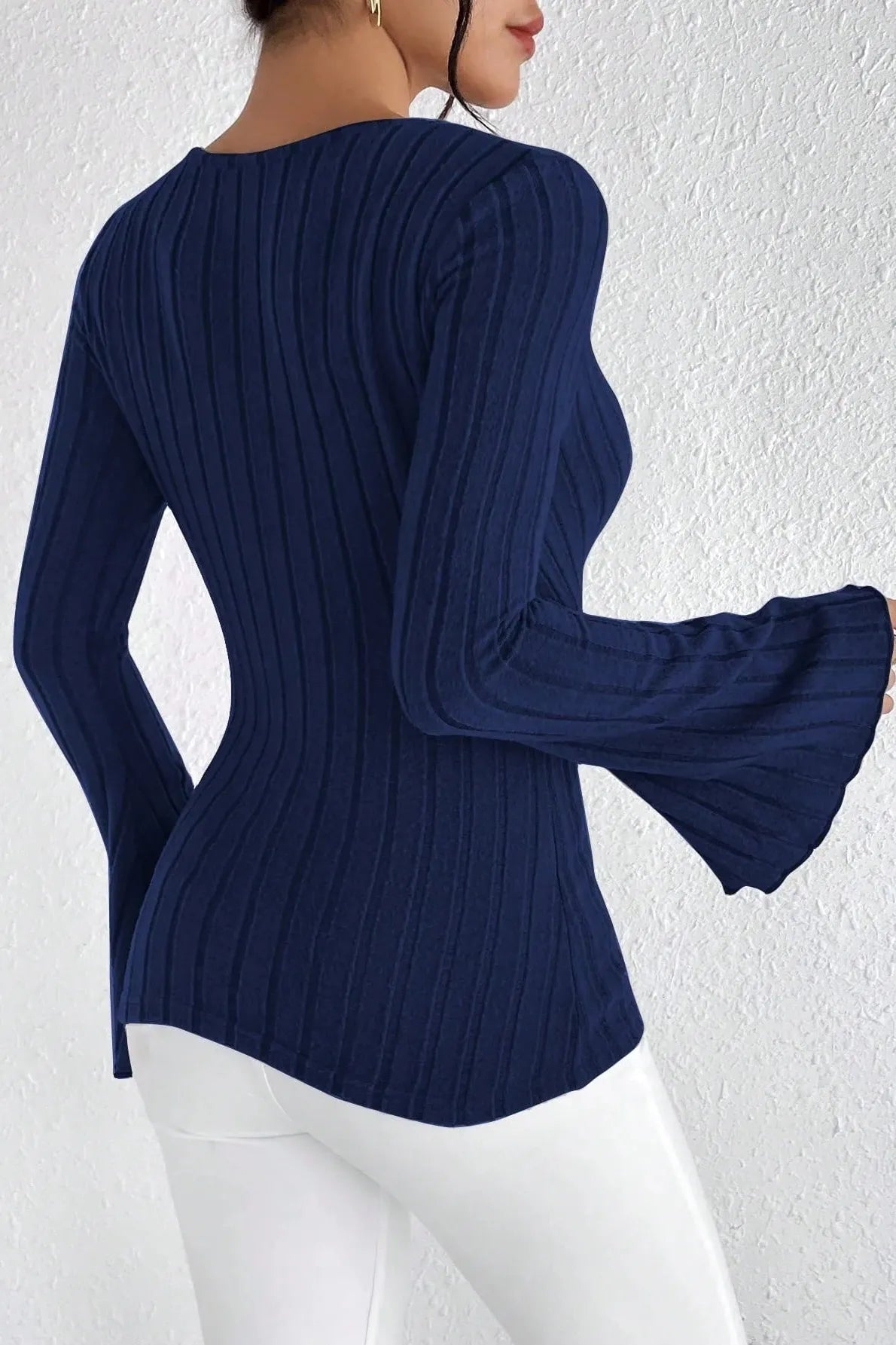 The Seraphina – Bell Sleeve Ribbed Longsleeve
