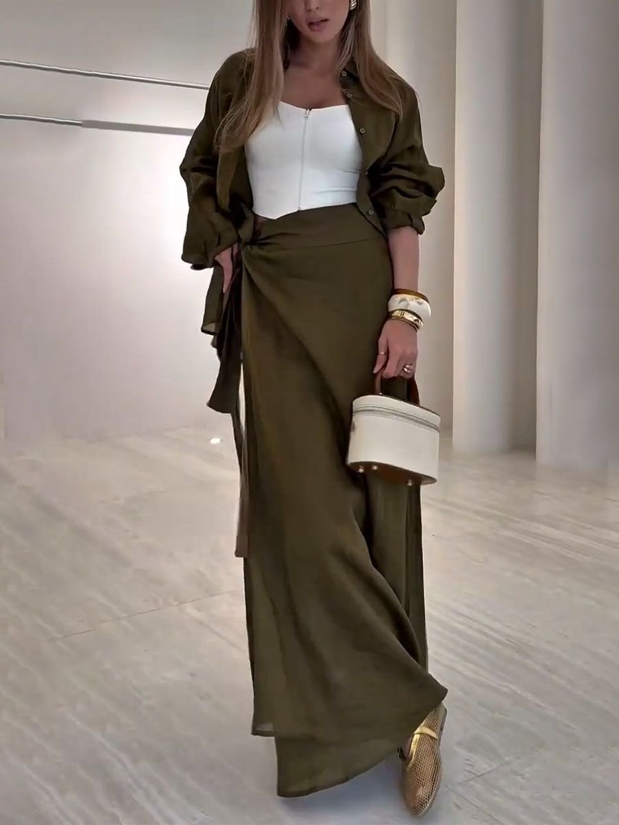 Arden™ – Flowing Wrap Maxi Skirt