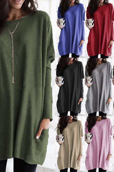 Maree - Oversized round neck jumper for women
