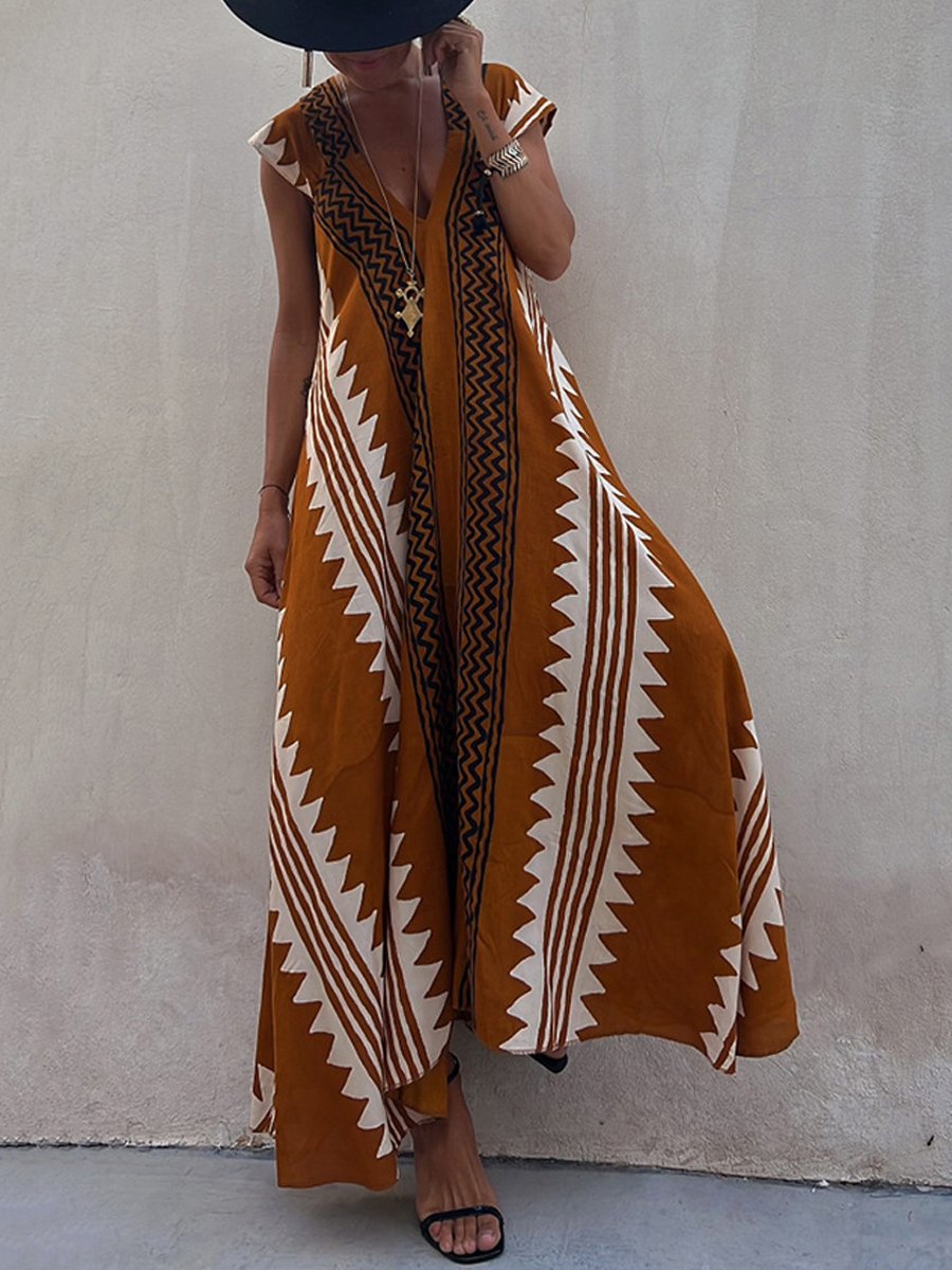 Bohème™ | Sleeveless V-neck Dress
