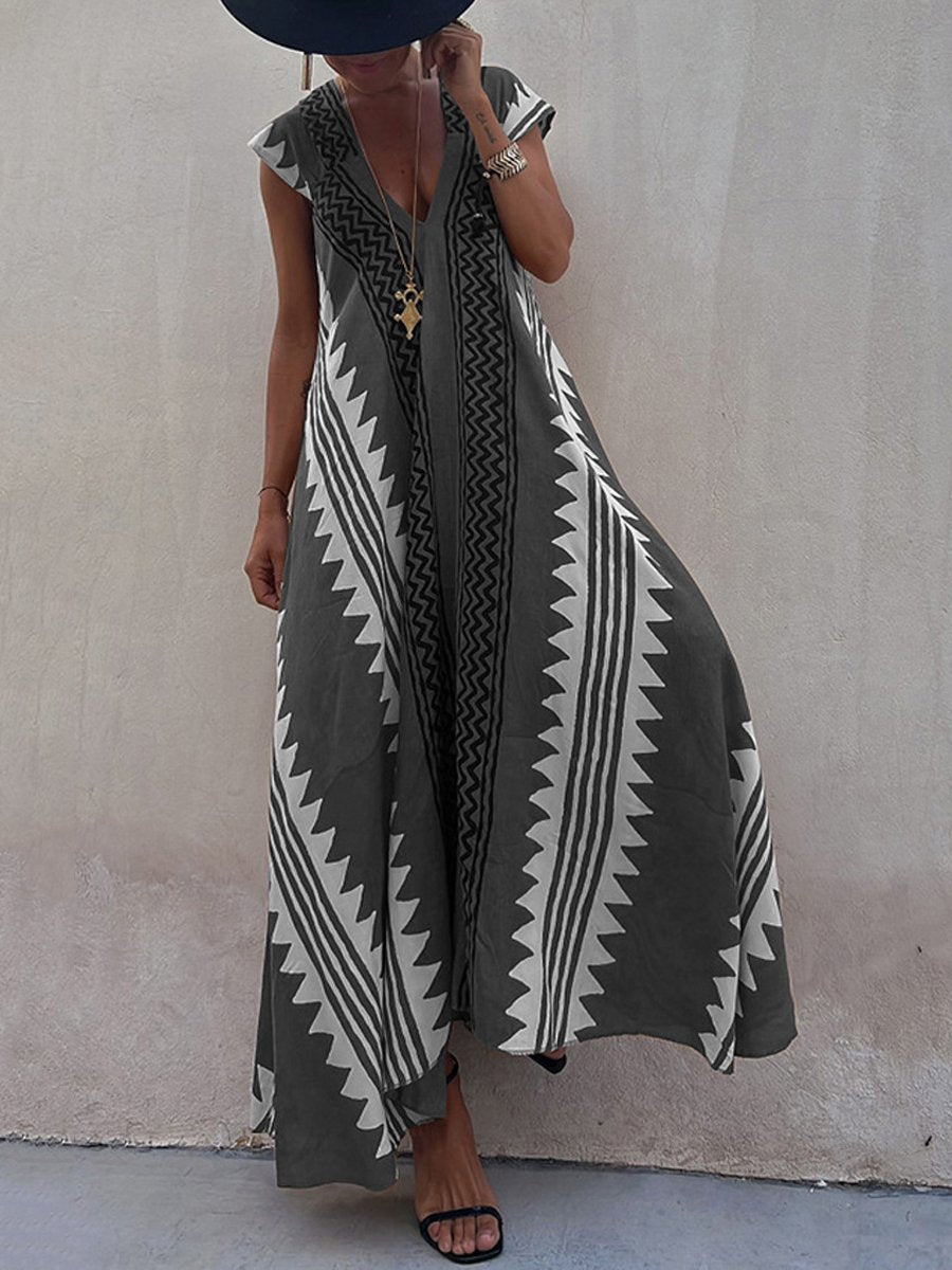 Bohème™ | Sleeveless V-neck Dress
