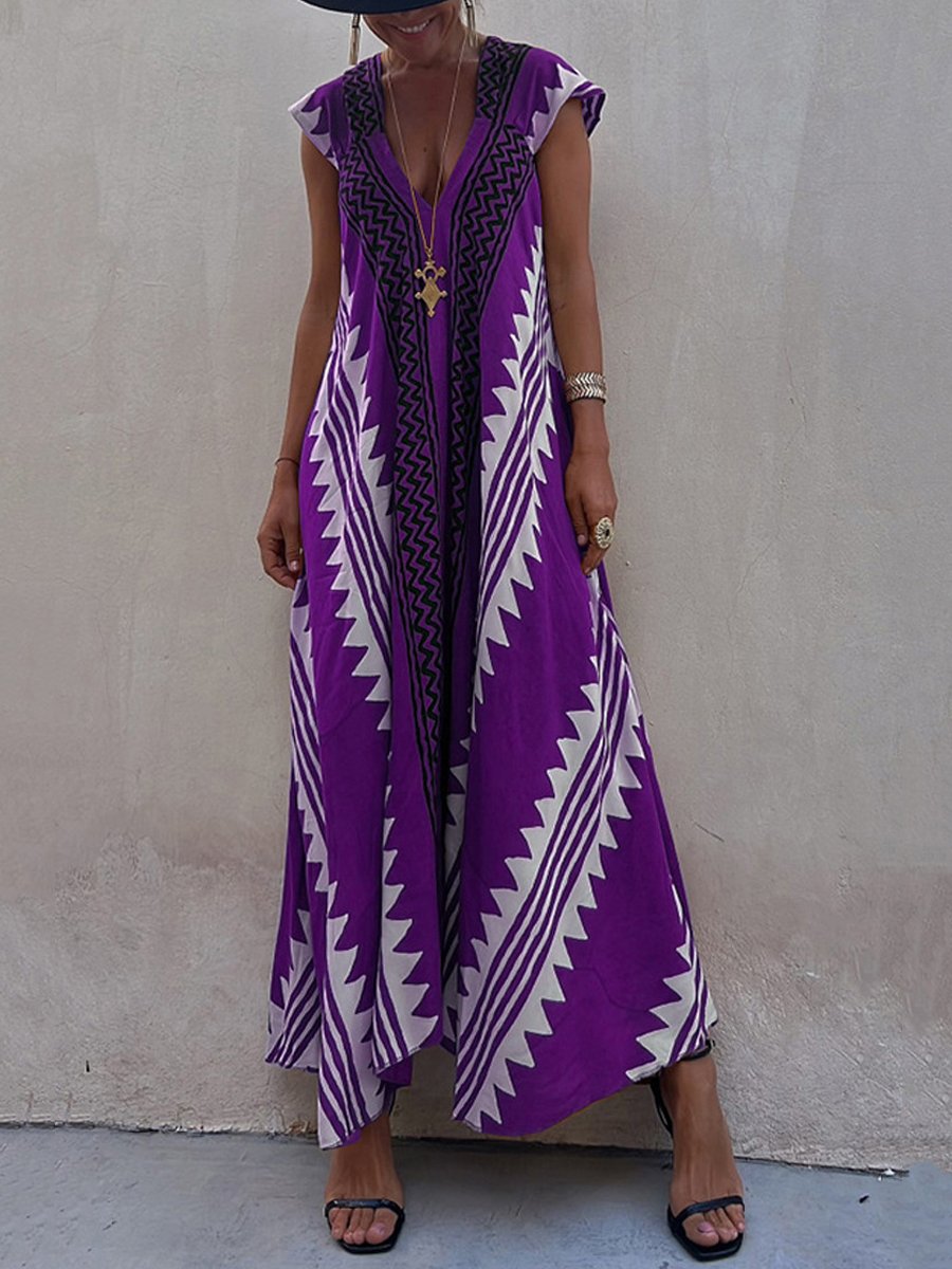 Bohème™ | Sleeveless V-neck Dress