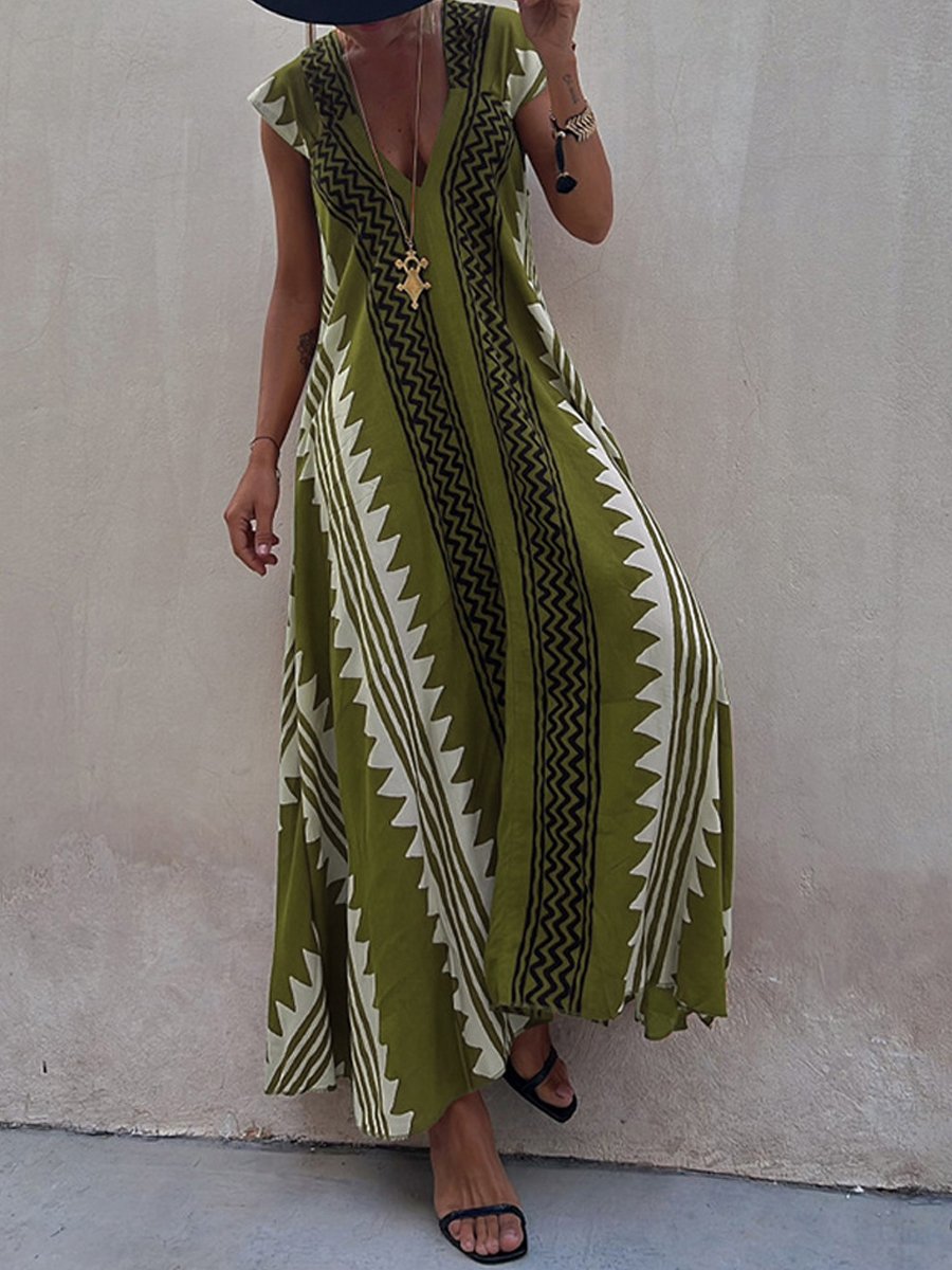 Bohème™ | Sleeveless V-neck Dress