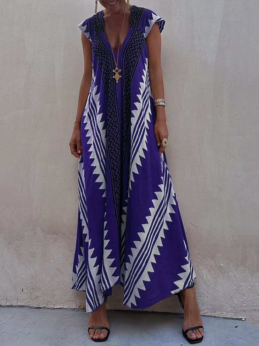 Bohème™ | Sleeveless V-neck Dress
