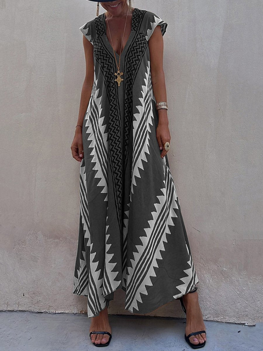 Bohème™ | Sleeveless V-neck Dress
