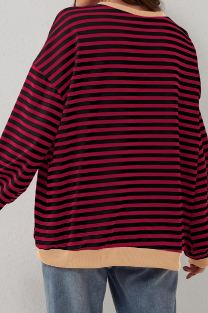 Daniela - Oversized Striped Long Sleeve Jumper