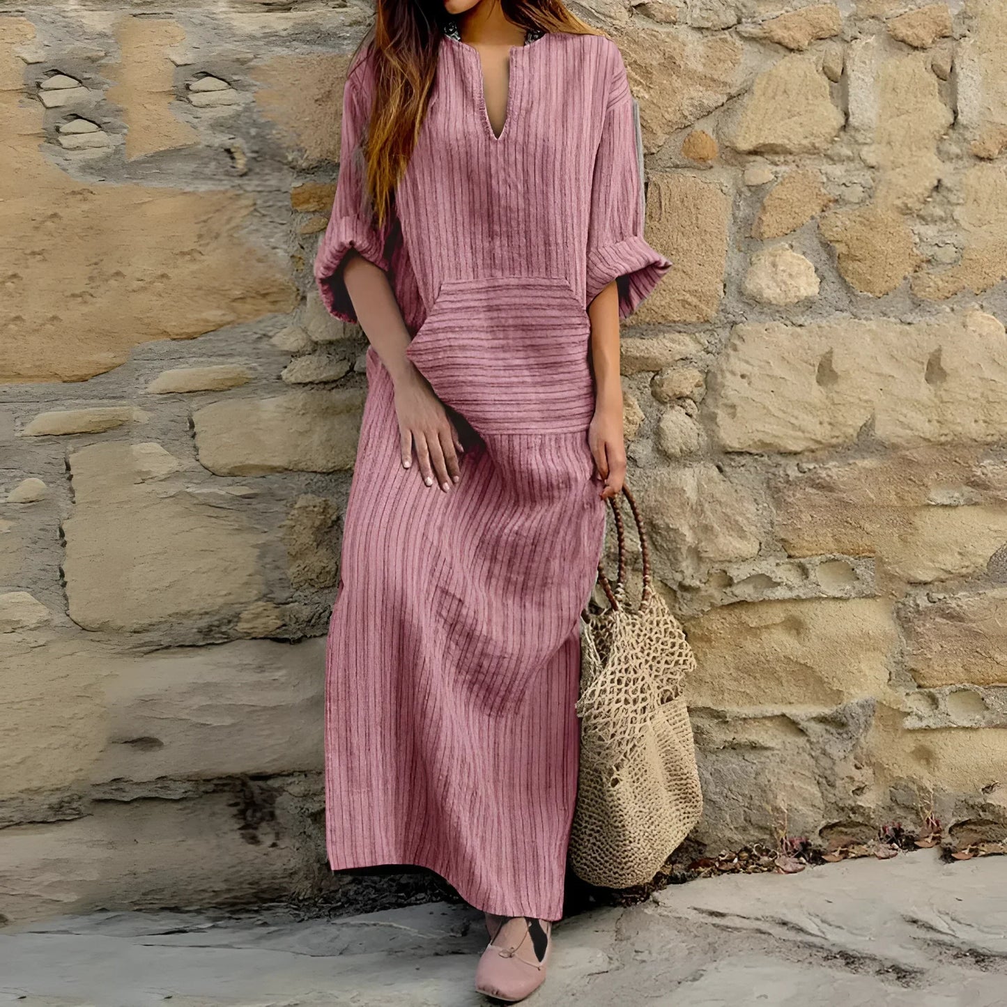 Odile™ | Cotton and Linen Robe
