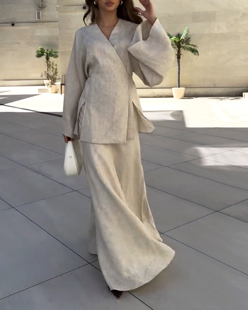 Celestia™ – Flowing Elegance Maxi Dress