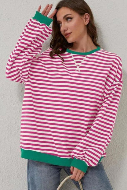 Daniela - Oversized Striped Long Sleeve Jumper