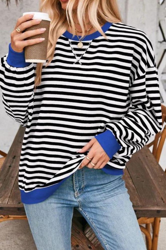 Daniela - Oversized Striped Long Sleeve Jumper