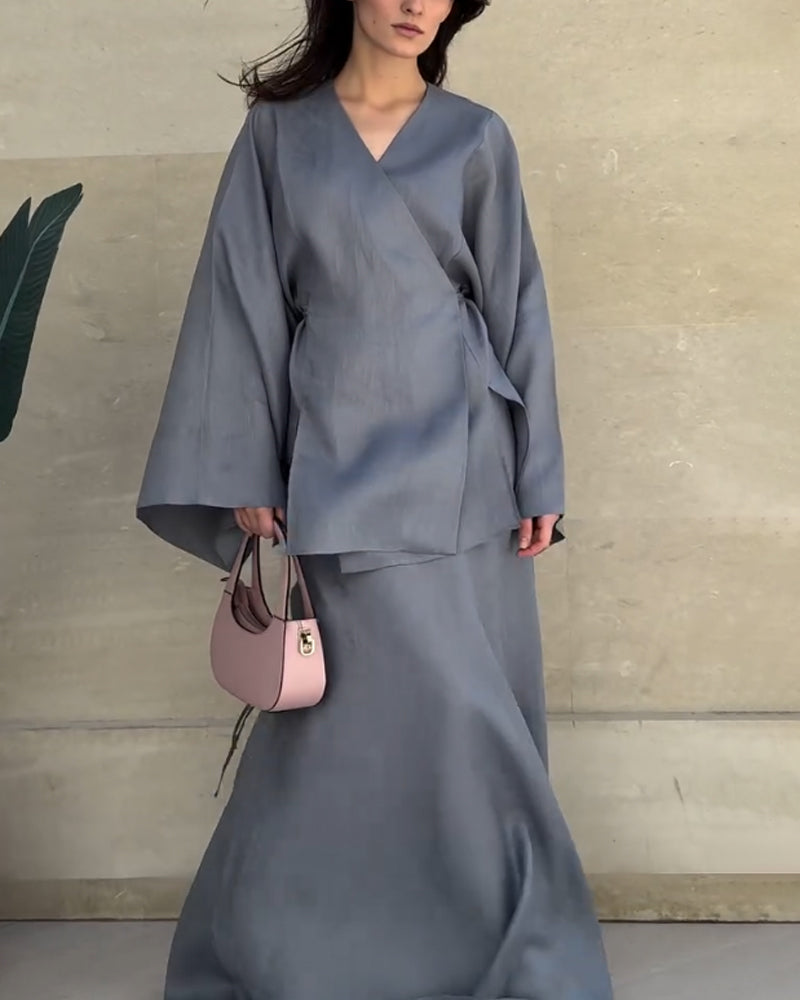 Celestia™ – Flowing Elegance Maxi Dress