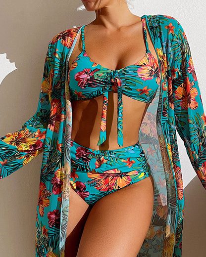 Glenda - Bikini with Floral Skirt