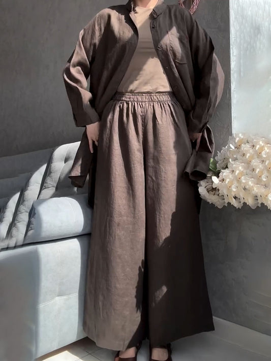 Elara™ – Linen Two-Piece Set