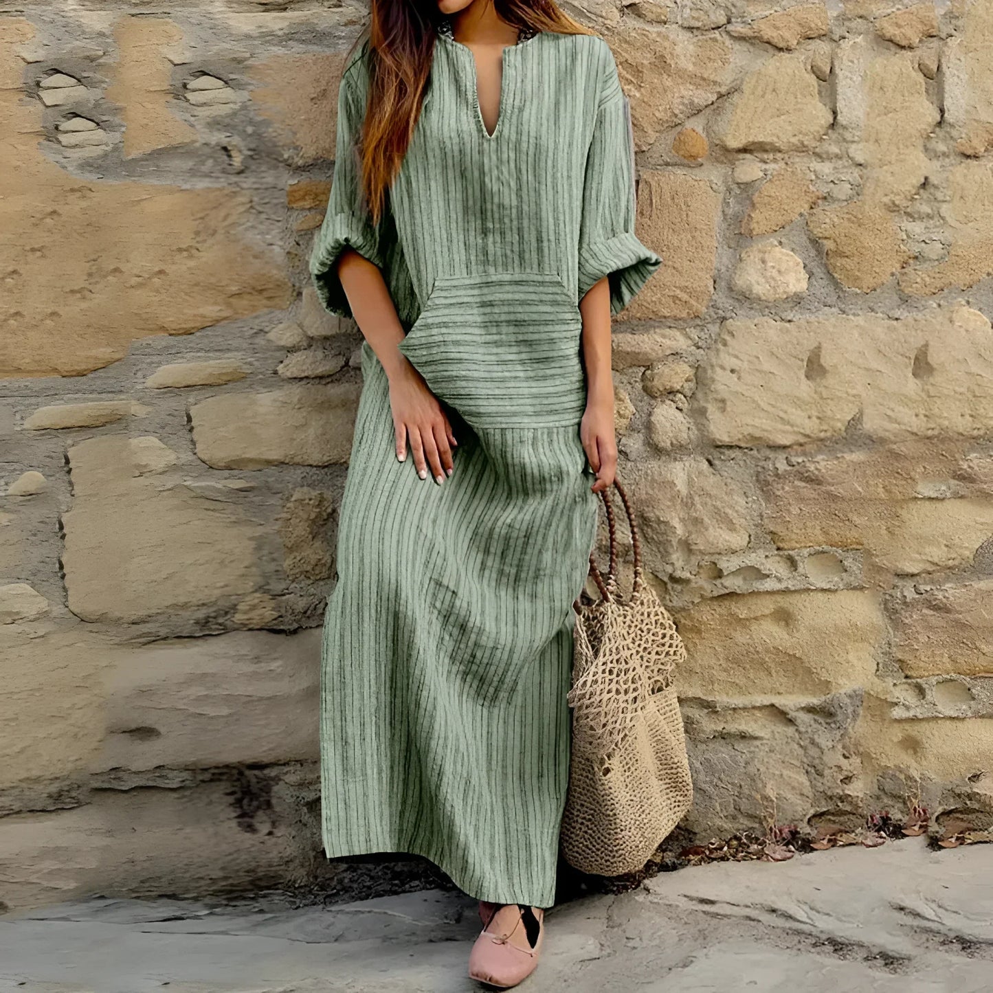 Odile™ | Cotton and Linen Robe