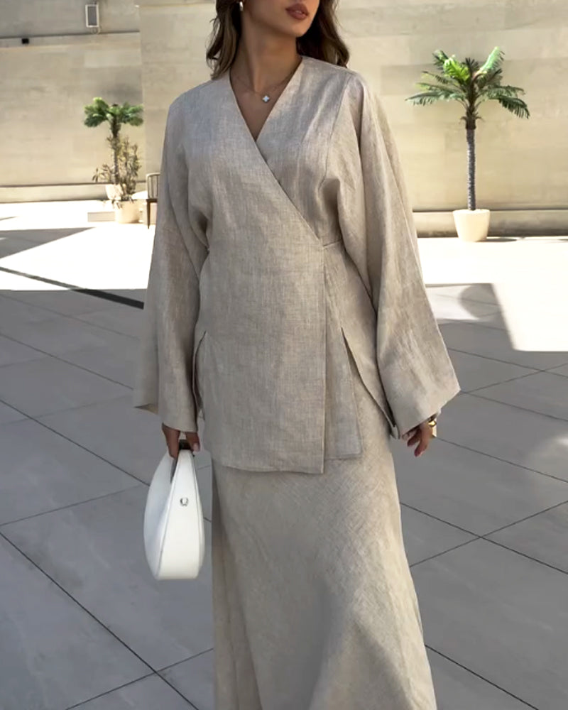Celestia™ – Flowing Elegance Maxi Dress