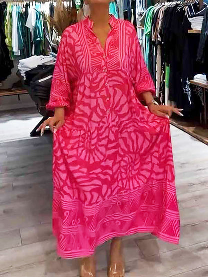 Mira | Printed V-neck Dress (Almost Sold Out)