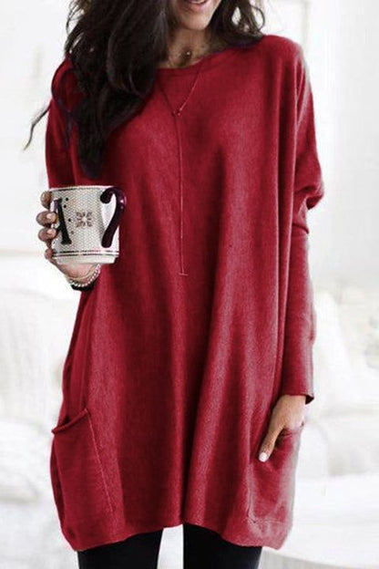 Maree - Oversized round neck jumper for women