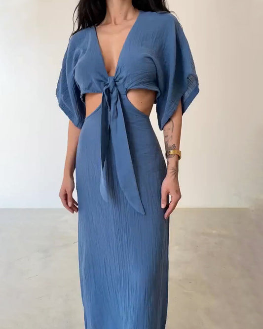 Selene™ – Chic Cut-Out Maxi Set